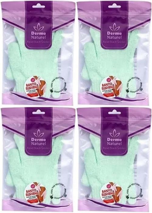 Parmaklı Banyo Eldiveni MS-23 (4 Lü Set)