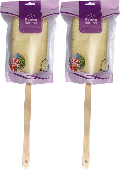 Palmiye Örme Sopalı Banyo Sırt Lifi (8*24CM) MS-09 (2 Li Set)