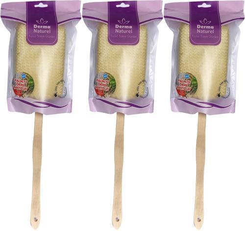 Palmiye Örme Sopalı Banyo Sırt Lifi (8*24CM) MS-09 (3 Lü Set)