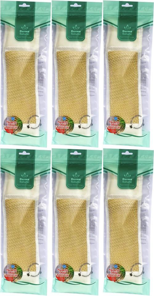 Palmiye Örme İpli Banyo Kemeri (8*24CM) (6 Lı Set)