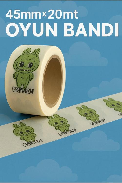 Labubu Baskılı Oyun Bandı – 45Mm X 20Mt