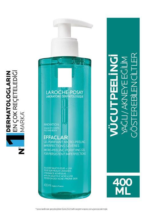Effaclar Mıcro-Peeling Jel Yağlı Ve Akne Eğilimli Ciltler İçin Yıkama Jeli 400 Ml