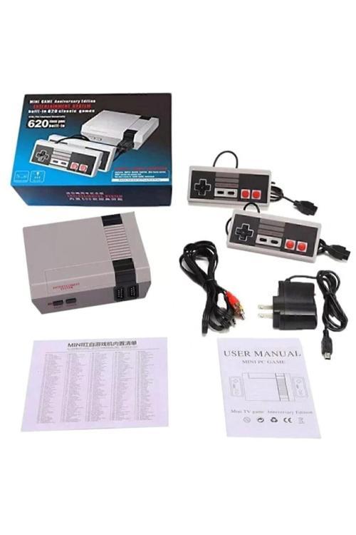 Retro 620 Oyunlu Nostalji Tv Atari Oyun Konsolu 2 Kollu Set (Scart Baslıksız)