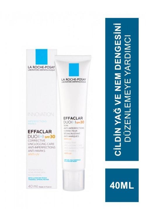 Effaclar Duo + Spf 30 - Yağlı Ve Düzensiz Ciltler Için Nemlendirici Ve Dengeleyici Yüz Kremi 40 Ml