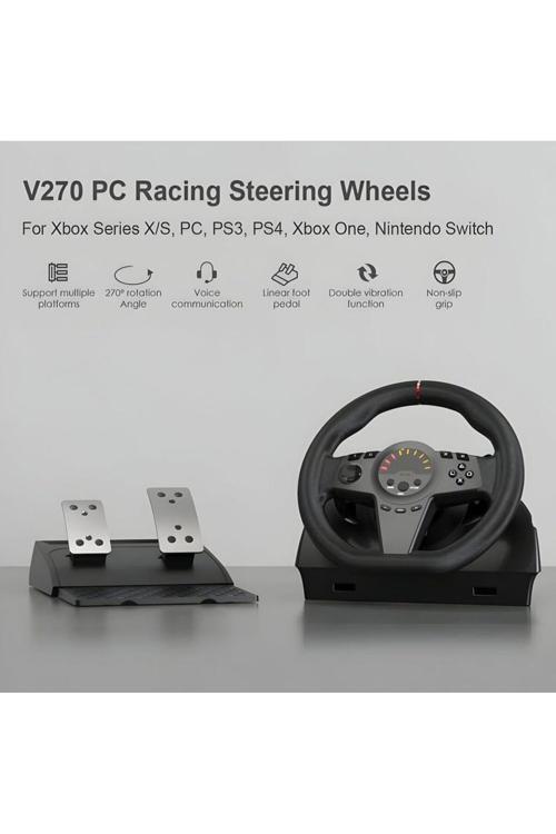270 Simracing Pc İçin Oyun Yarış Direksiyon Ps3/Ps4/Switch/Xbox One/Xbox Serisi X/S