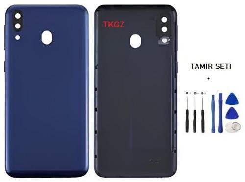 Samsung Galaxy M20  - SM-M205 FULL Kasa Arka Kapak Takım MAVİ - TAMİR SETİ