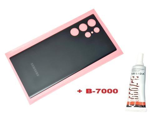 Samsung Galaxy S22 ULTA Arka Pil Batarya Kapağı (CAM+B-7000) SİYAH