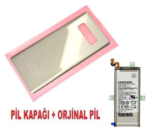 Samsung Galaxy NOTE 8 Arka Pil Batarya Kapağı + PİL (CAM) GOLD