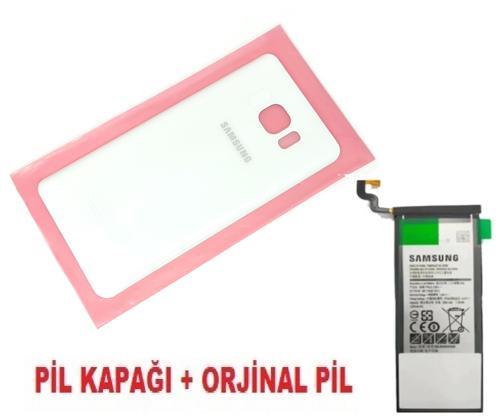 Samsung Galaxy NOTE 5 Arka Pil Batarya Kapağı + PİL (CAM) BEYAZ