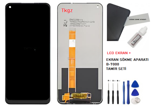 Oppo A54 Lcd Ekran Dokunmatik Orijinal Kalite + B-7000 + TAMİR SETİ