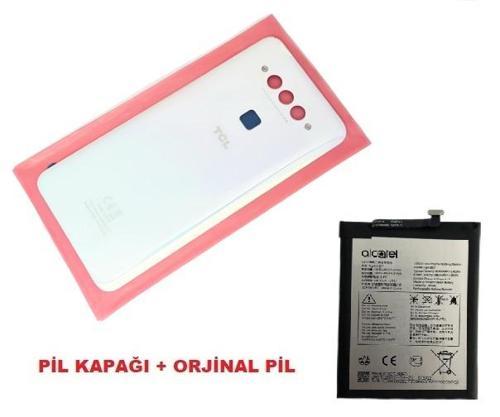 Tcl 10L (T770H) Arka Pil Batarya Kapağı + PİL (CAM) BEYAZ