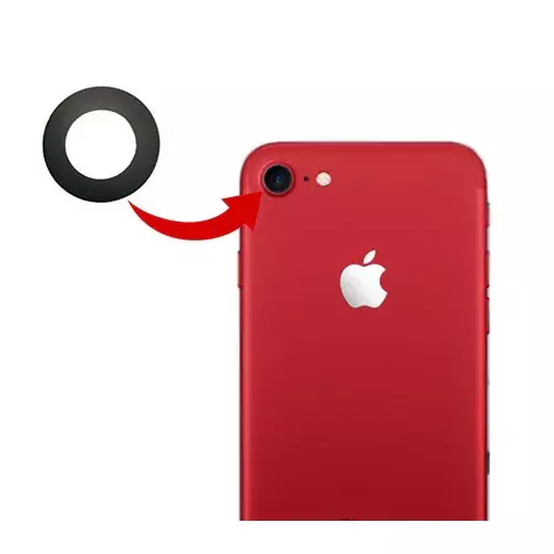 İPhone 7 Arka Kamera Camı Lens Yapışkanlı