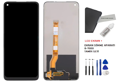 Oppo A96 Lcd Ekran Dokunmatik Orijinal Kalite +B-7000 + TAMİR SETİ