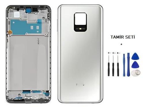 Xiaomi Redmi NOTE 9S FULL Kasa Arka Kapak Takım BEYAZ - TAMİR SETİ