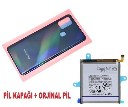 Samsung Galaxy A21S A217 Arka Pil Batarya Kapağı + PİL SİYAH