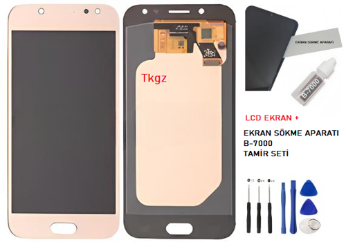 Samsung Galaxy J5 PRO - SM-J530F Lcd Ekran Dokunmatik Orijinal Kalite GOLD + B-7000 + TAMİR SETİ