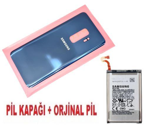 Samsung Galaxy S9 PLUS Arka Pil Batarya Kapağı + PİL (CAM) MAVİ
