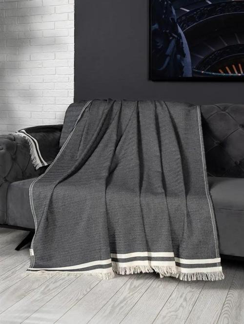 Alinda Pamuklu Maxi Boy Kolları Kapatan Kaymaz Terletmez Koltuk Örtüsü (170x300) - Antrasit