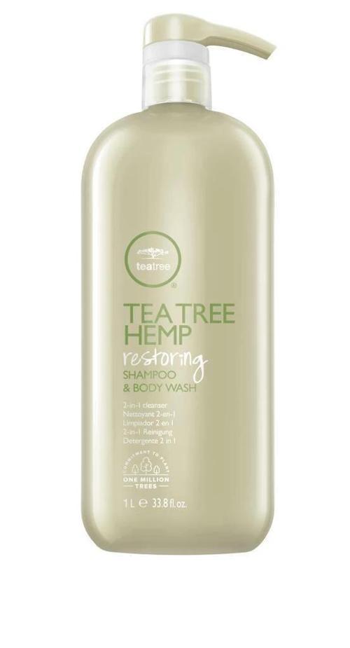 Tea Tree Hemp Kenevir Özlü Vegan Saç Vücut Bakım Şampuanı 1000ml