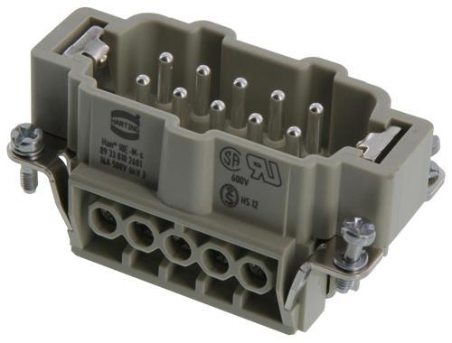 09330102601 Han 10E-STI-S Erkek Insert Konnektör Endüstriyel Tip | 10 Pin Endüstriyel Soket
