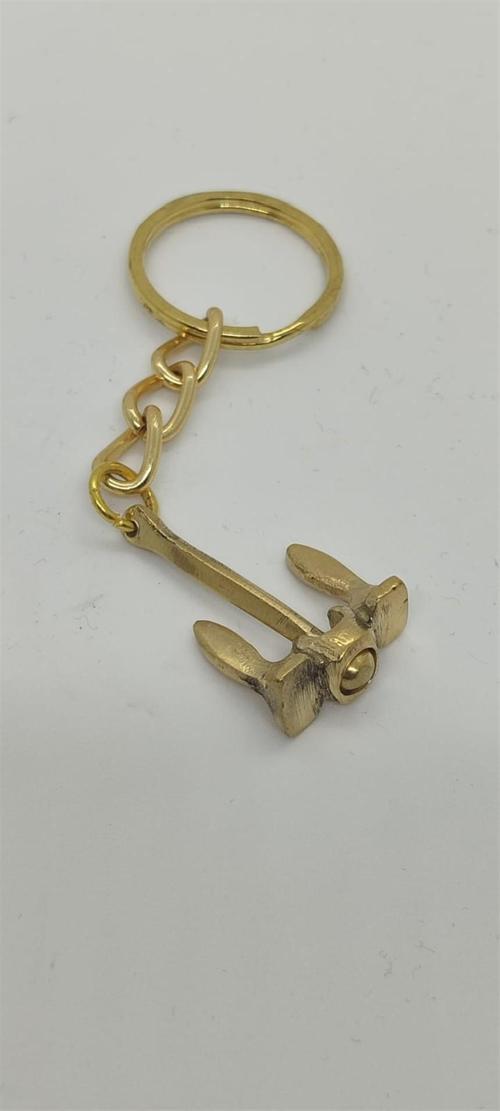 Pirinç Simus Çıpa Anahtarlık (Küçük Boy)