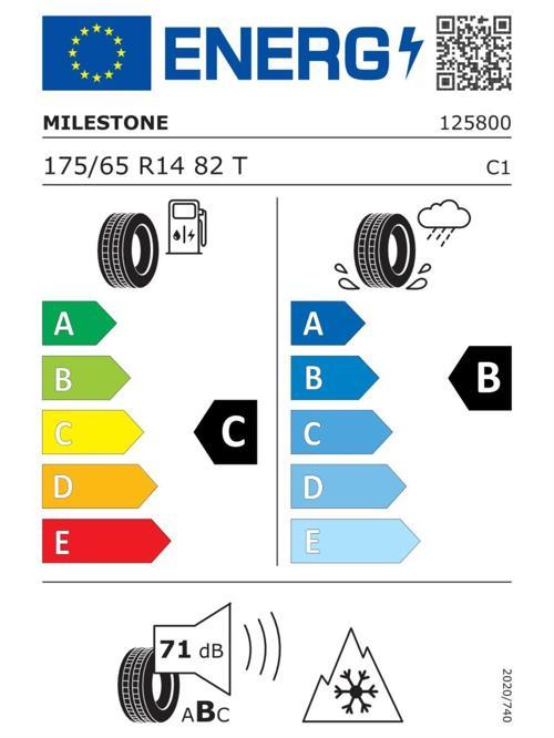 MILESTONE 175/65R14 82T CARMILE WINTER 2024 ÜRETİM KIŞ LASTİĞİ