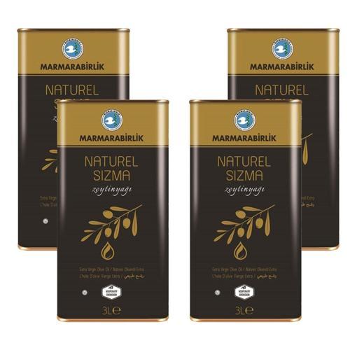 Naturel Sızma Zeytinyağı 3 Lt x 4 Adet