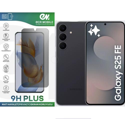 Samsung Galaxy S25 FE ile Uyumlu Ekran Koruyucu 9H Esnek Nano Kırılmayan MAT HAYALET(Privacy)