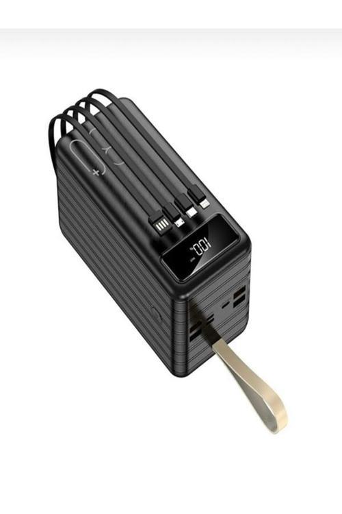80000Mah 22.5W Hızlı Şarj Powerbank | Lcd Gösterge, Lightning, Type-C, Micro Kablolu, 7 Port