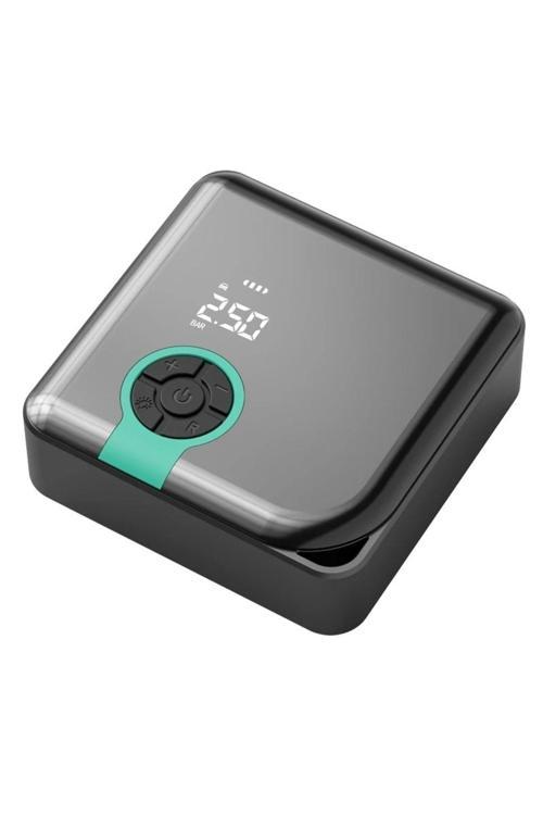 Air Powerbank 4000Mah Usb Şarj Edilebilir Akıllı Hava Pompası - Kompresör Led Gösterge Ve Işıklı