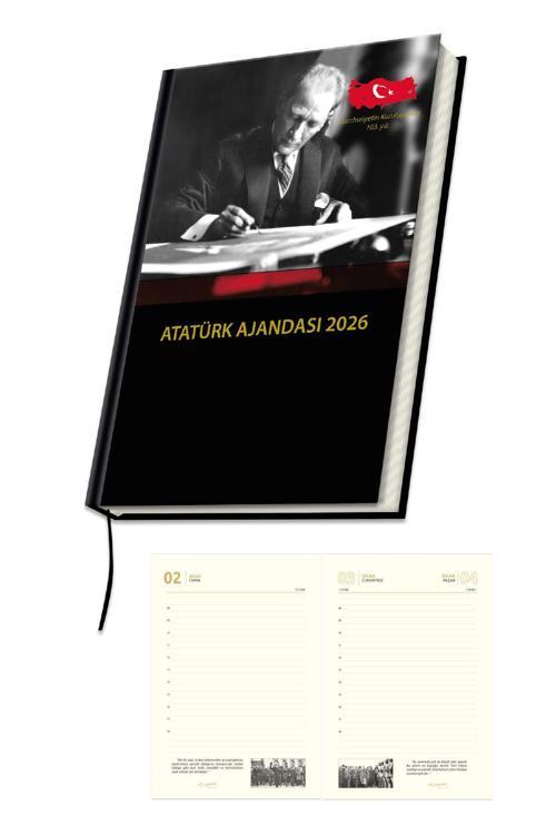2026 Atatürk Ajanda Yıllık Atatürk Ajandası 17x24 cm