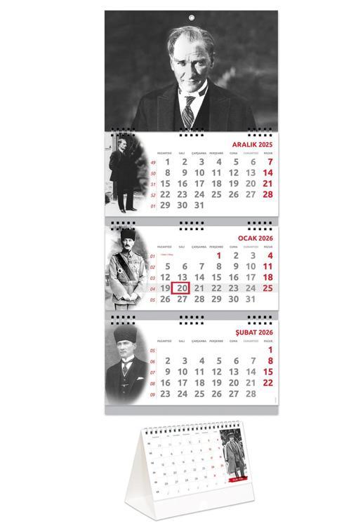 2026 Atatürk Gemici Takvimi + Atatürk Piramit Takvimi Set