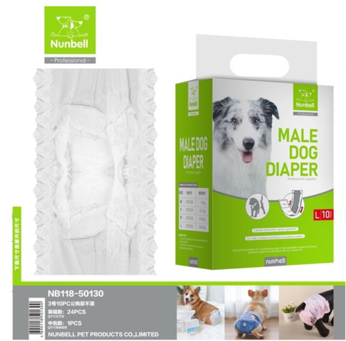 Erkek Köpek Külodu/Bağlama Bezi M 10'lu (4-8 kg arası)