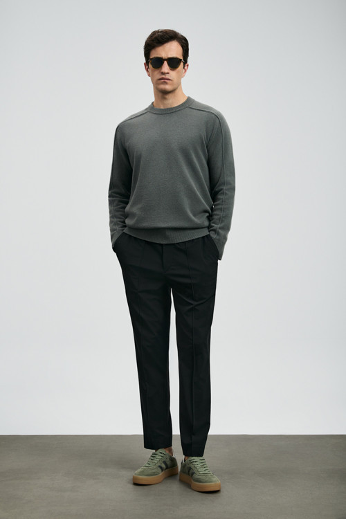 Sımon Smart Erkek Chino Pantolon Slim Fit Siyah