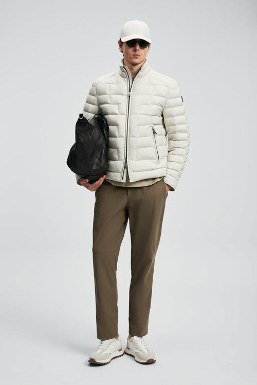 Erkek Lukas Kaz Tüyü Mont 112120245 Ekru