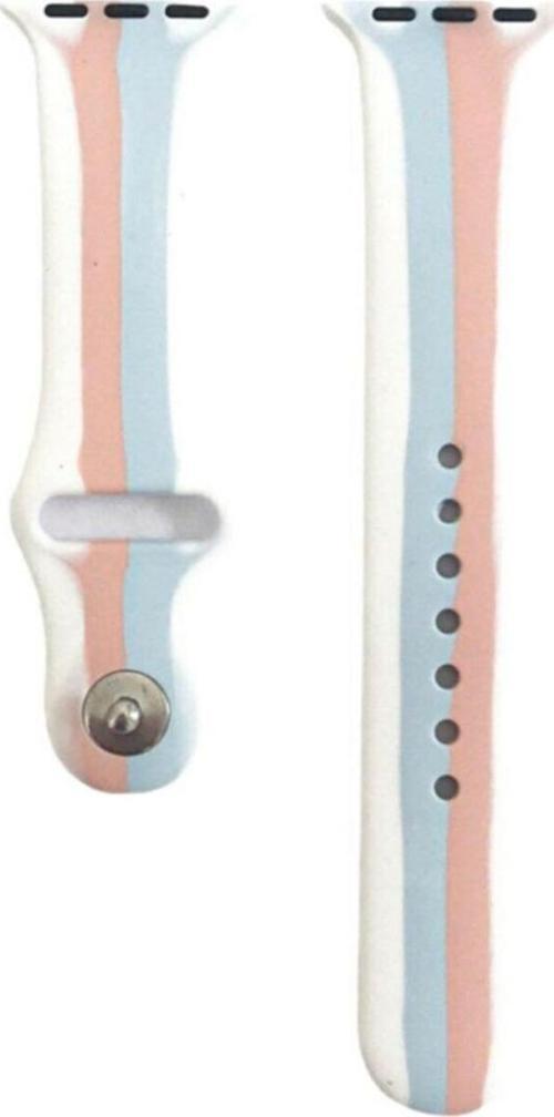 Apple Watch 42mm Uyumlu Kayış Sport Silikon Şeritli Kordon No-9