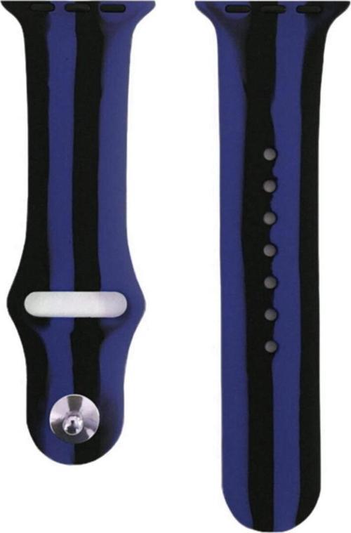 Apple Watch 44mm Uyumlu Kayış Sport Silikon Şeritli Kordon No-12