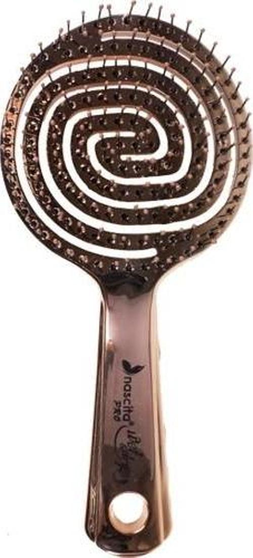 3D Flexi Kontrol Açma-Tarama Saç Fırçası Krom -35