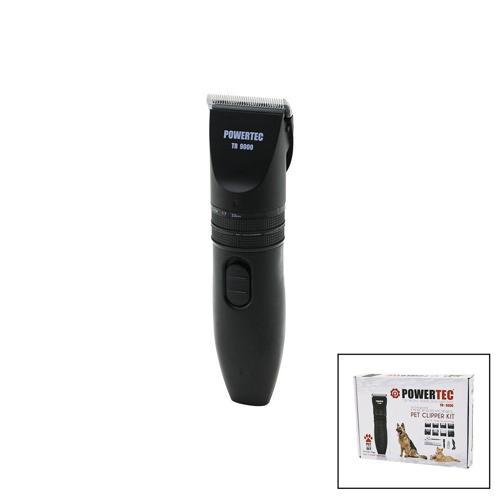 POWERTEC TR-9000  KEDİ - KÖPEK  BAKIM SETİ USB ŞARJLI TRAŞ MAKİNESİ METAL TARAK - MAKAS 0.8-1.1-1.4-1.7-2.0MM AYARLI 