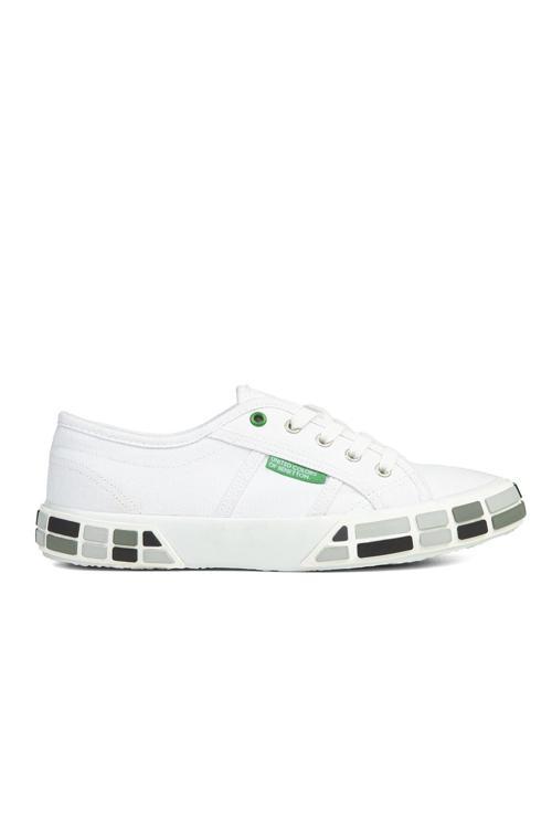 ® | BN-30691-3114 Beyaz Siyah - Kadın Spor Ayakkabı
