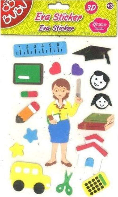 3D Eva Sticker Standi 12 Li Bubu-Sts013