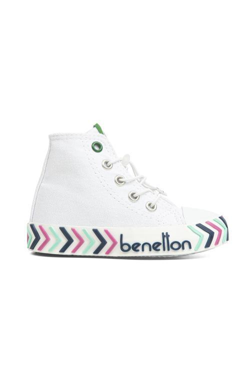 ® | BN-30644 - 3394 Beyaz Mavi - Çocuk Spor Ayakkabı