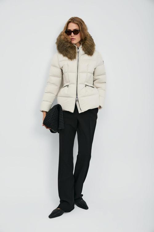Kadın Klemantın Kaz Tüyü Mont 122120042 Ekru