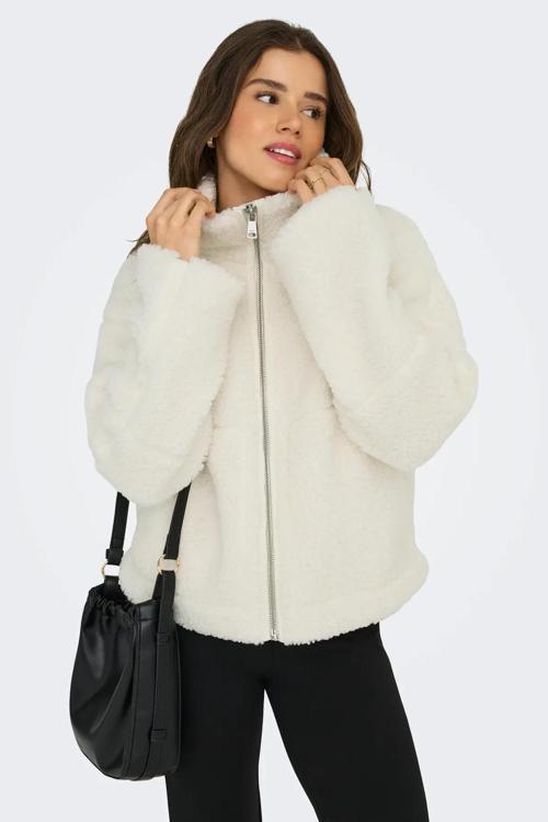 Kadın Onlaspen Kaz Tüyü Dolgulu Tedy Mont 15349400 Ekru