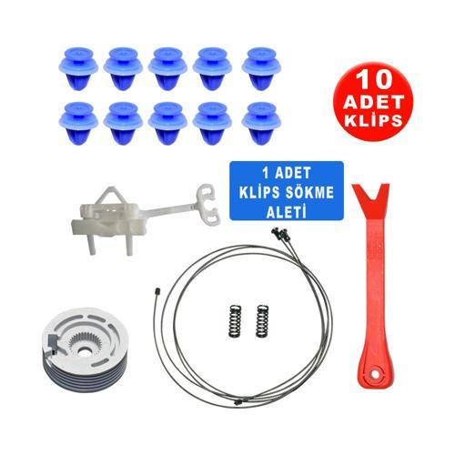 Fiat Fiorino PeugeotBipper CitroenNemo 2008 1368331080 Sol Cam Kriko Tamir Seti  (10 Klips)