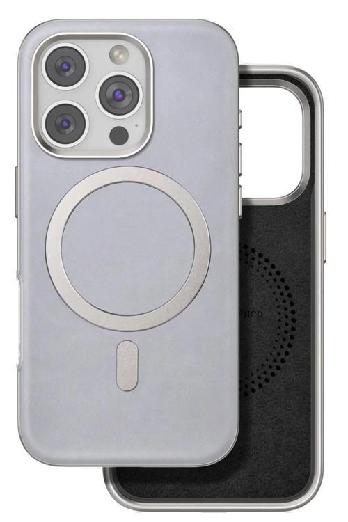 iPhone 16 Pro Puskas Magsafe Kapak - Titan Gri-(5796)