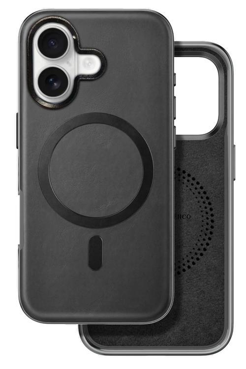 iPhone 16 Puskas Magsafe Kapak - Siyah-(5796)