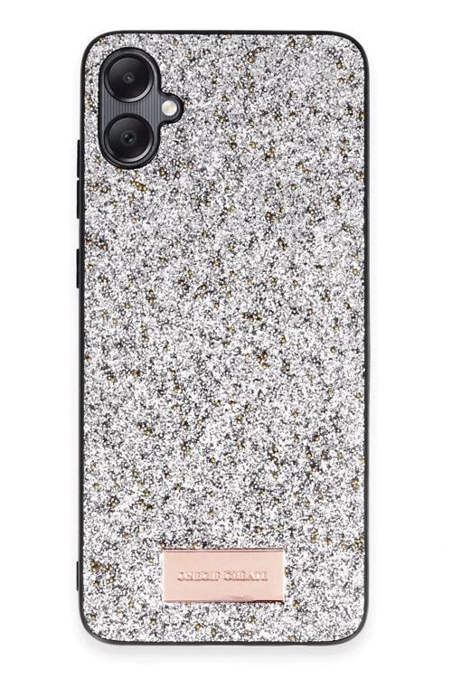 Samsung Galaxy A05 Bright Simli Kapak - Gümüş-(5796)