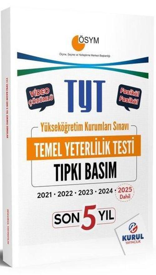 TYT Son 5 Yıl Tıpkı Basım Çıkmış Soru Kitapçıkları