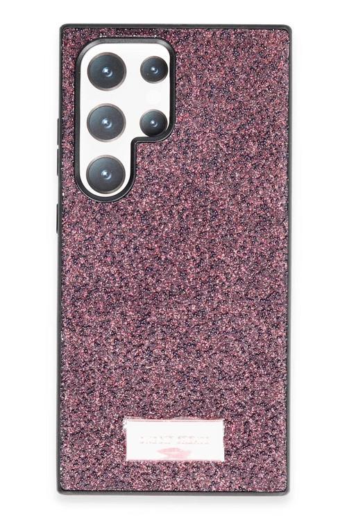 Samsung Galaxy S23 Ultra Bright Simli Kapak - Derin Mor-(5796)